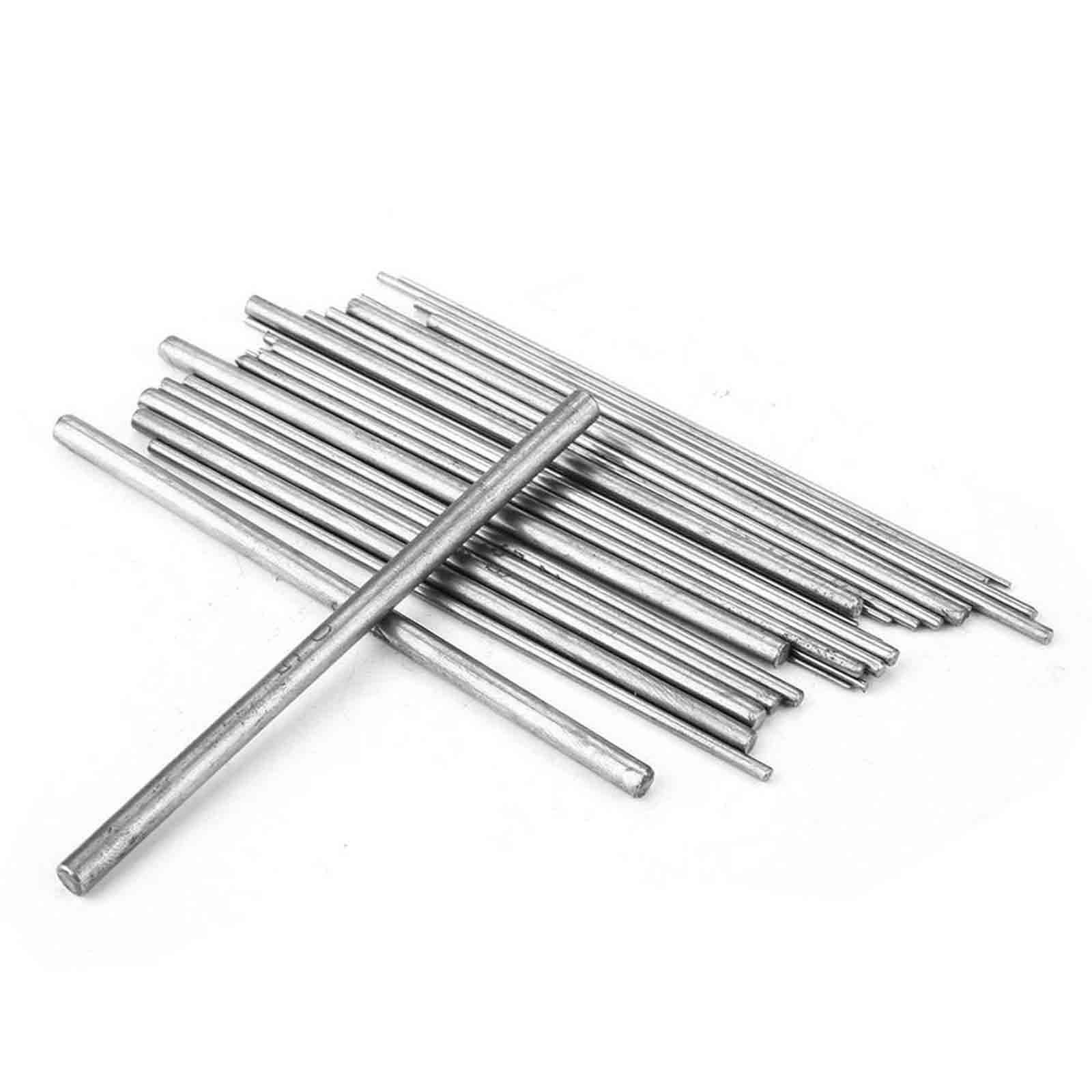 30x Stainless Steel Solid Rods Wire Core Necklace Rings Making 0.4mm to ...