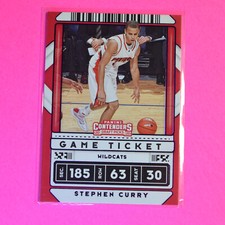 2020 -21 Panini Contenders Draft Picks, Game Ticket Insert, BLUE, STEPHEN CURRY 
