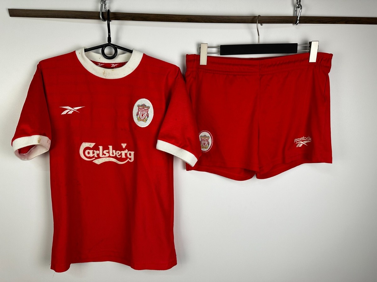 リヴァプールFC Reebok 00s ユニフォーム LIVERPOOL 1998 1999 2000 HOME FOOTBALL SHIRT SOCCER JERSEY SHORTS