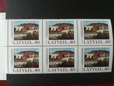 sellos/Letonia/Folleto/Obras de arte/2001