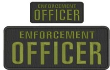 ENFORCEMENT Officer embroidery patches 4x10 a...