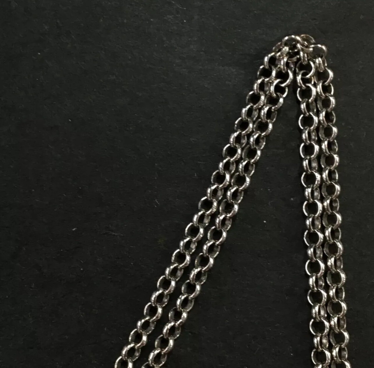 Authentic GUCCI Arabesque Interlocking G Silver 9… - image 3