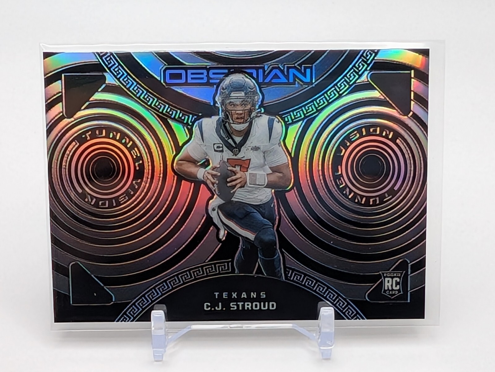 2023 Obsidian CJ Stroud Tunnel Vision Rookie Holo RC /135 Rookie Houston Texans