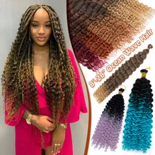 Long Water Wave Braiding Hair Extensions Deep Wave Crochet Braid Passion Braids