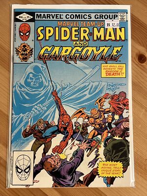 1982 COMIC BOOK MARVEL TEAM-UP SPIDER-MAN GARGOYLE #119 DEATH