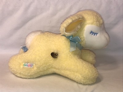 Eden Vintage Wind Up Musical Plush Lamb Yellow Ears 10â Stuffed Animal | eBay