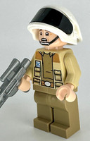 Lego Star Wars, Captain Antilles - Dark Tan Shirt, Large Rank Badge (Sw1328) Neu
