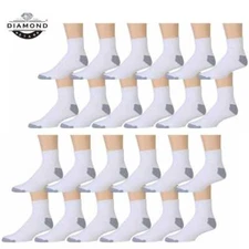 Wholesale Bulk Lot Men Ankle Quarter Sports Socks Cotton Low Cut Socks Size 9-11