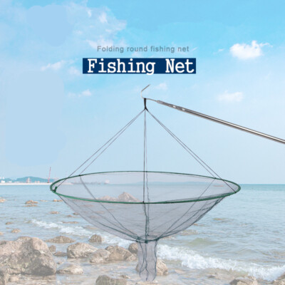 best portable fishing net SANLIKE Folding Retractable Fiberglass Pole Handl – SANLIKE STORE Perfect for minimalist fishing and handlining EasyOn The Portable Pontoon Fishing
