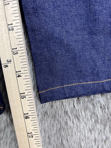 VTG Montgomery Ward Overalls Youth Size 5 Denim Dark Blue Heavy Stitch Kids - Picture 5 of 6