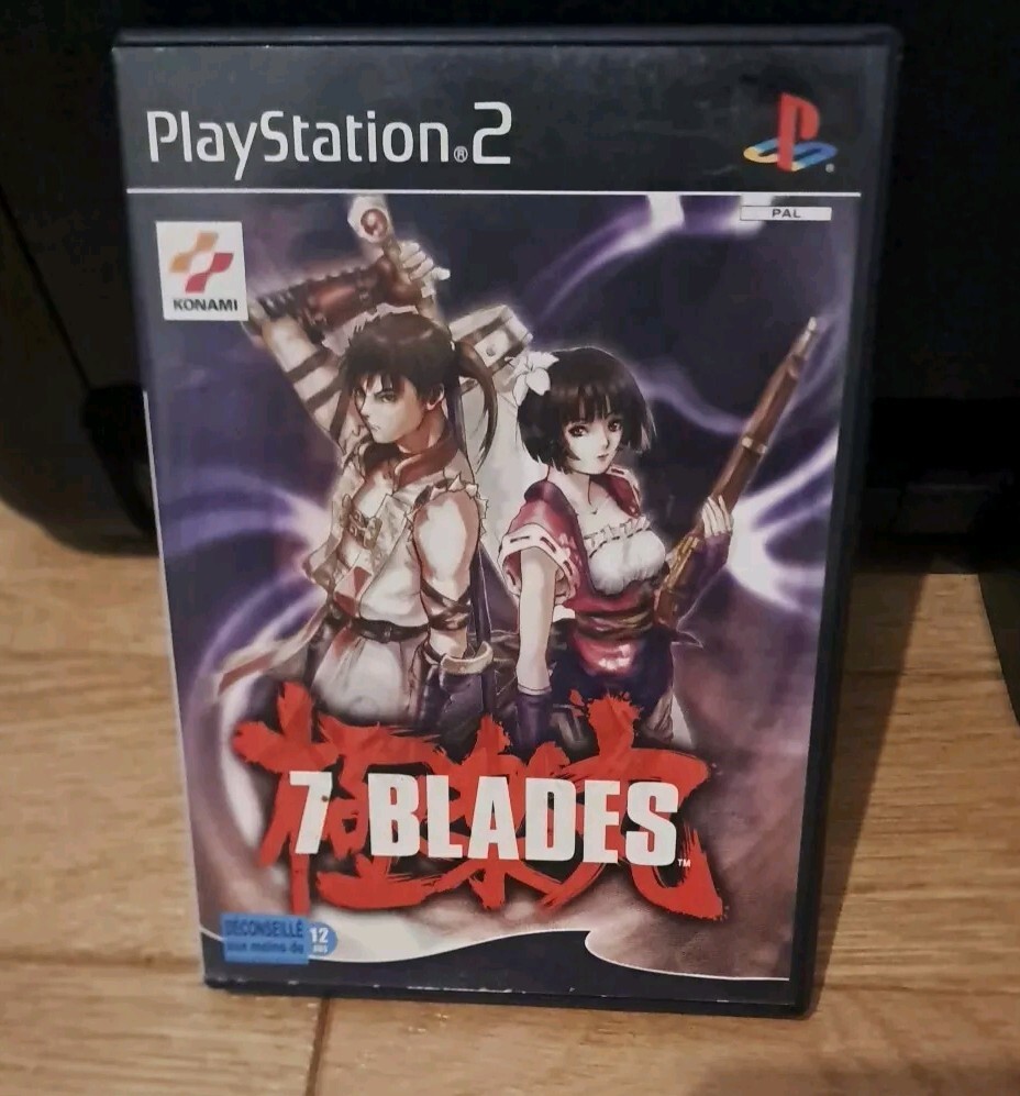 7 Blades Sur PS2 – Konami, PAL FR, Complet, Très Bon état