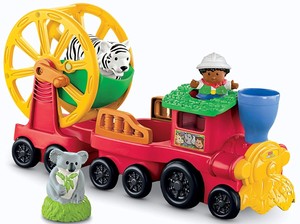 fisher price train with zoo animals