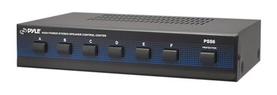12 Speaker Selector 6 Zone Controller Home Audio Stereo Switcher Center Hub