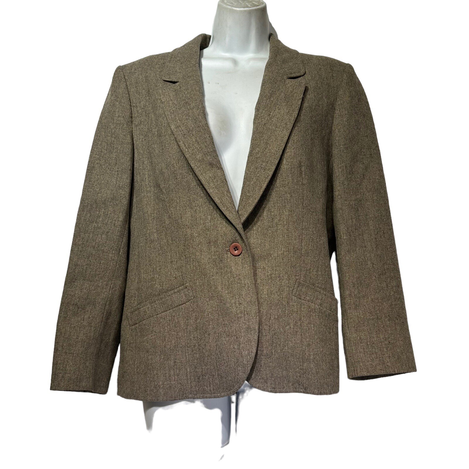 Pendleton USA Brown Wool Blazer Jacket Women’s Vi… - image 1
