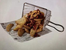 American Metalcraft MFRYBSKT S/S 5 Long Mini Fry Basket