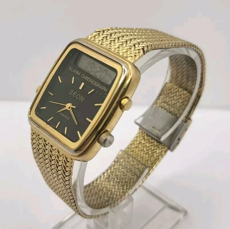 Reloj cronógrafo alarma tono dorado ZEON Foto 2 de 4