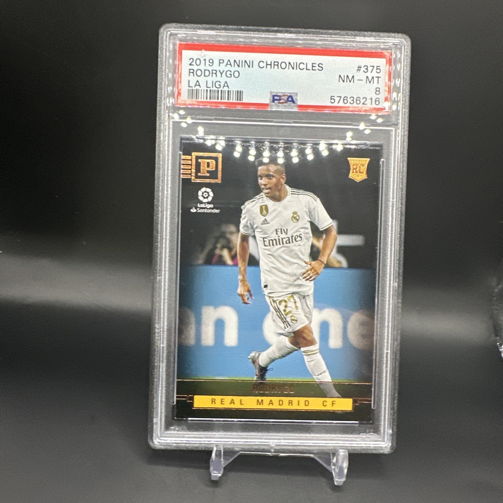 2019-20 Panini Chronicles Prestige Rodrygo Rookie RC #375 PSA 8 NM+