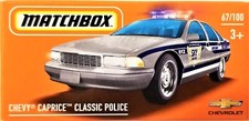 Matchbox - 2022 Power Grabs Chevy Caprice Classic Police 67/100 BBHFV32 