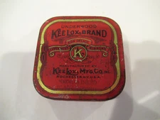 Underwood Kee Lox Brand red and gold typewriter ribbon box
