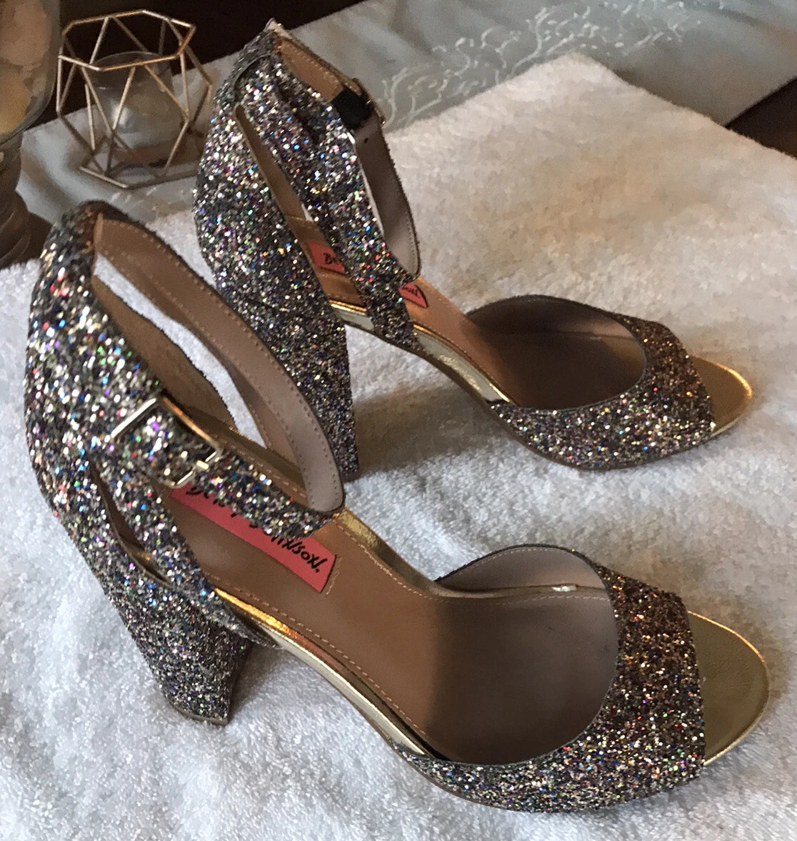 Rainbow glitter heels sale
