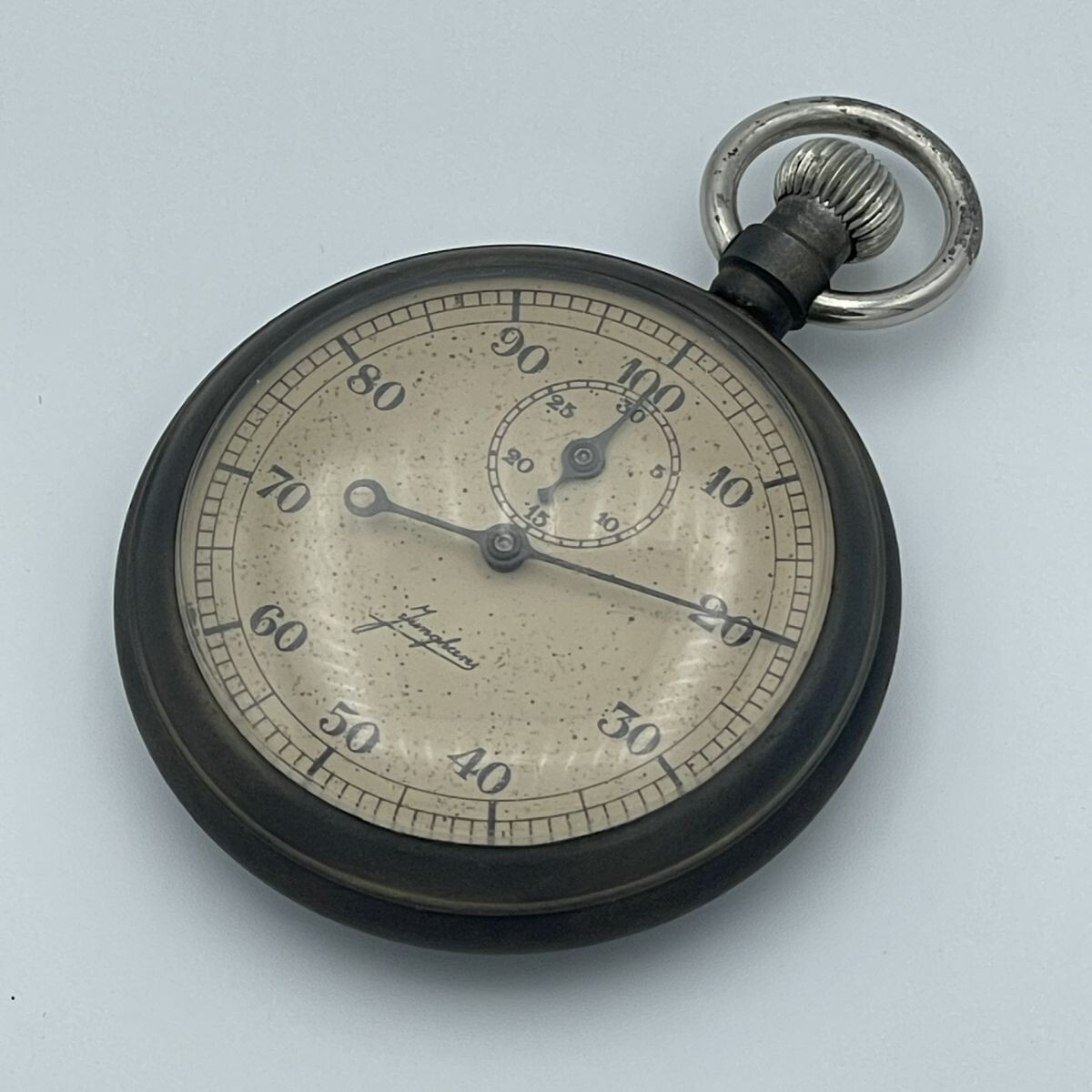 JUNGHANS TASCHENUHR 60MM RAR HANDAUFZUG VINTAGE SCHÖNER ZUSTAND RARITÄT