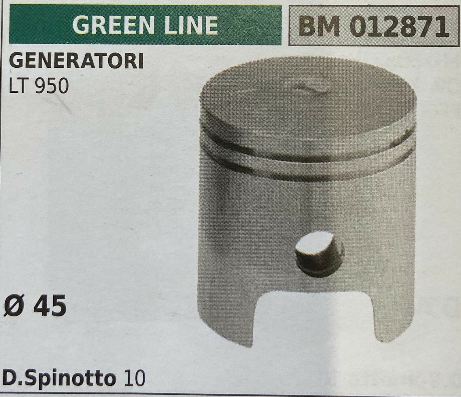 Pistone Completo Green Line BM012871 Ricambio Originale Decespugliatore