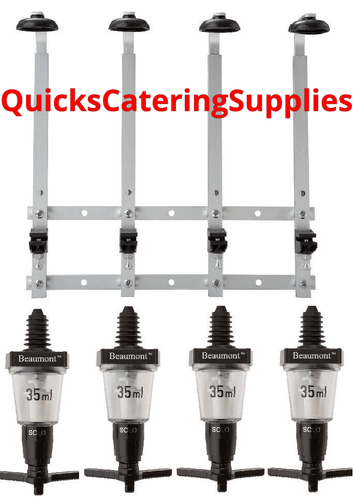 Optic Bottle Rack Wall Mounted Bracket Beaumont Spirit Measure Dispensers Bar - Picture 9 of 16