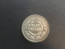 Vintage Showbiz Pizza Place Coin - Collectible Silver Play Value Token
