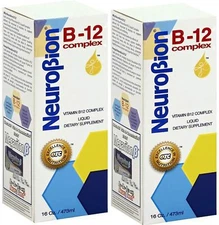 NEUROBION B12 COMPLEX SYRUP / NEUROBION JARABE 16 oz   (2 PACK) Exp 04/2027