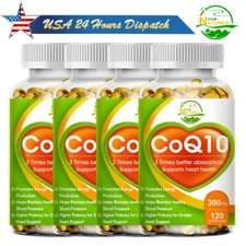 COQ 10 Coenzyme Q-10 300mg Heart Health Support Increase Energy&Stamina