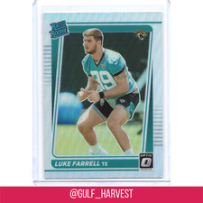 2021 Panini Donruss Luke Farrell Ultra-Rare Optic Rated Rookie Preview Holo Card