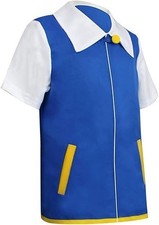 Boys Ash Ketchum Cosplay Costume Kids Anime Jacket Gloves Hat Ball Halloween — image 16
