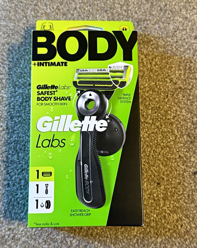 Gillette Body + Intimate Cartridge Razor 5-Blade w/ 1 Cartridge, Shower ...