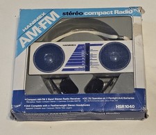 📻 Hanimex HSR1040 AM/FM Stereo Compact Radio – Kopfhörer, Anleitung – Vintage