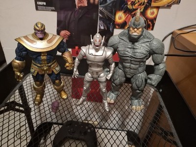 marvel select Lot Of 3 Thanos, Ultron, Rhino