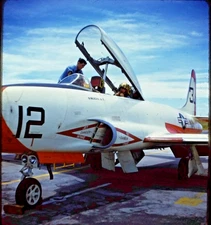 Stereo Realist Slide | *1958* LOCKHEED T-33 Aircraft Jet US Navy Kodachrome