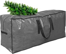 Large Christmas Tree Storage Bag Fits 7.5ft Disassembled Trees Gray