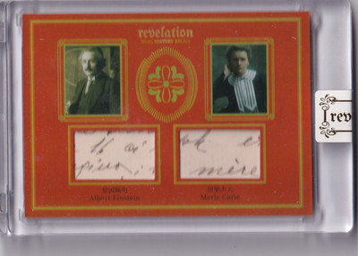 2025 Eternal Revelation Albert Einstein Marie Curie History Relic Red 10/25