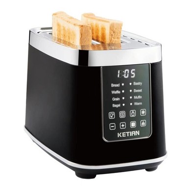 Smart Toaster Touchscreen, KETIAN Automatic Electric Digital Toaster 2 Slice,...