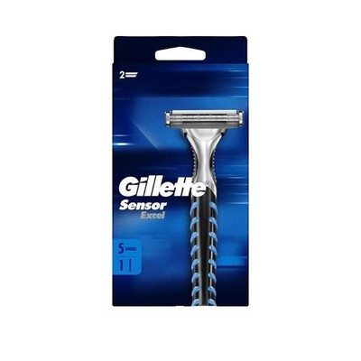 Gillette Sensor Excel Rasierer mit 5 Klingen   präzises Rasieren