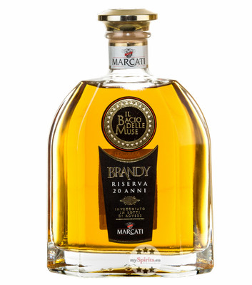 Marcati Brandy 20 Jahre ''Il Bacio delle Muse'' / 40 % Vol. / 0,7 Liter-Flasche