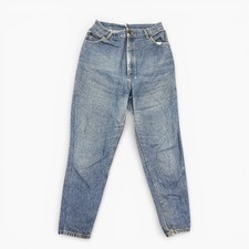 Vintage Lee Customised Tapered Mom Jeans Mid Blue W29 L29