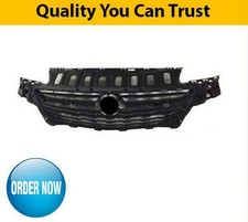 2015- Front Main Centre Grille Matte Black Fits Vauxhall Corsa High Quality