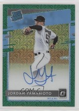 2020 Panini Donruss Optic Green Mojo Prizm 82/99 Jordan Yamamoto Auto 1ao4