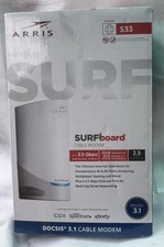 Arris Surfboard DOCSIS 3.1 3.5 Gbps Cable Modem S33 NEW