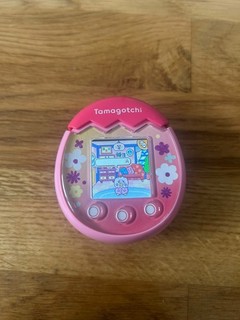 Tamagotchi Pix Interactive Pet Pink Floral Flowers Fully Working