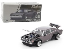 Pop Race 1:64 Nissan Laurel C130 Metallic Grey Diecast Model Car PR640304