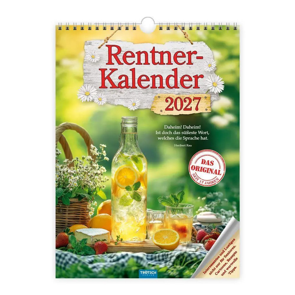 TRÖTSCH - Classickalender Rentnerkalender 2027 | Wandkalender | KG | Kalender - Bild 6
