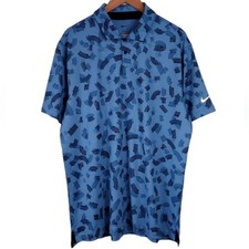 Nike Men's Sz L Dri-Fit Tour Athletic Short-Sleeve Golf Polo Shirt