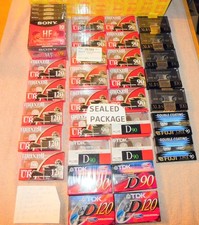 XL II-S 100 Maxell UR 90 UR 120 TDK D90 SONY Blank Audio Cassettes Lot of 42